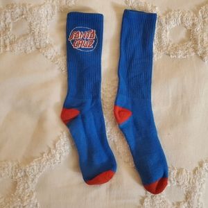 Santa Cruz Dot Crew Socks, Large